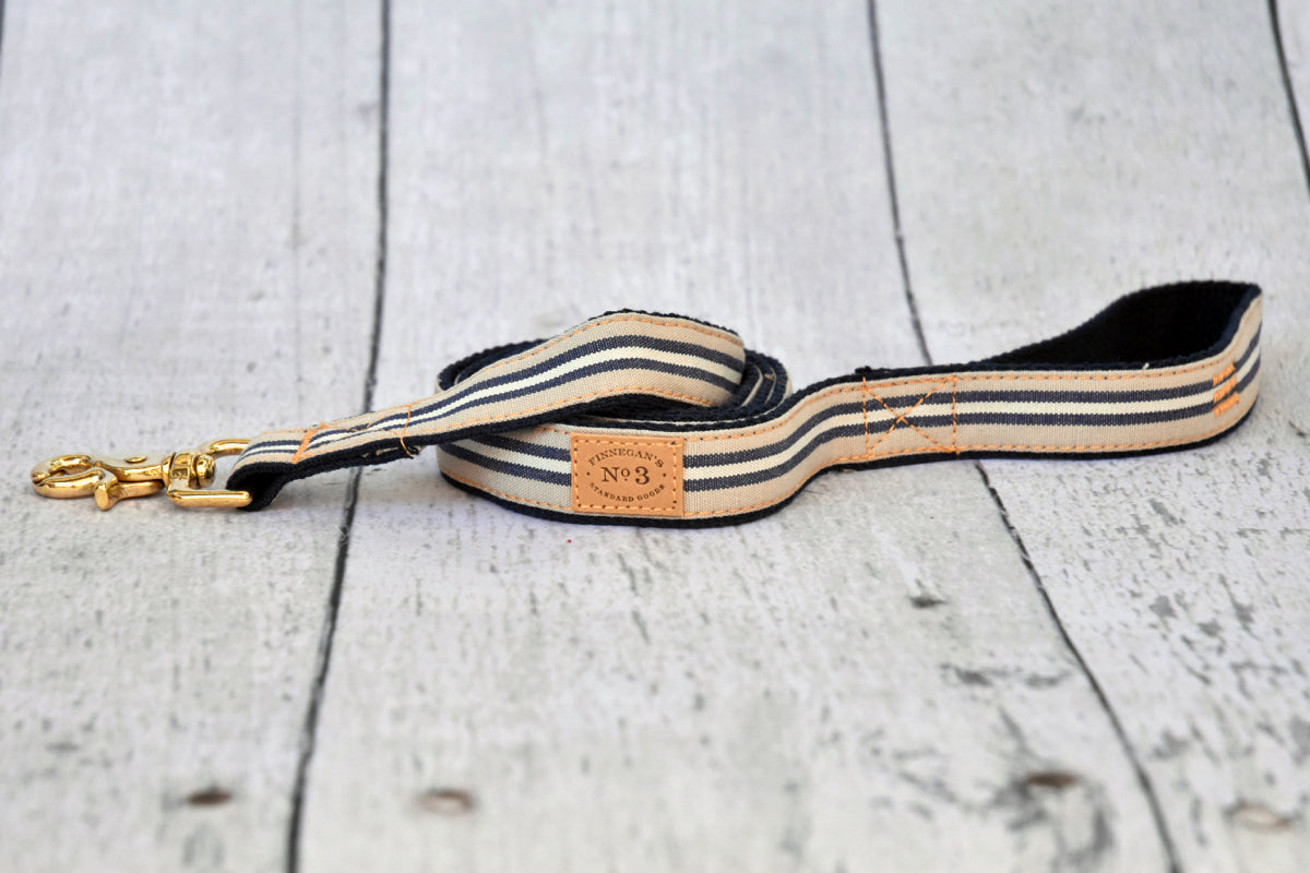 1” Bold Khaki Stripe Lead
