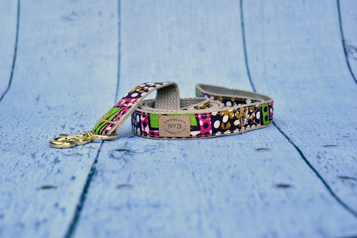 1" Floral Dot Print Lead