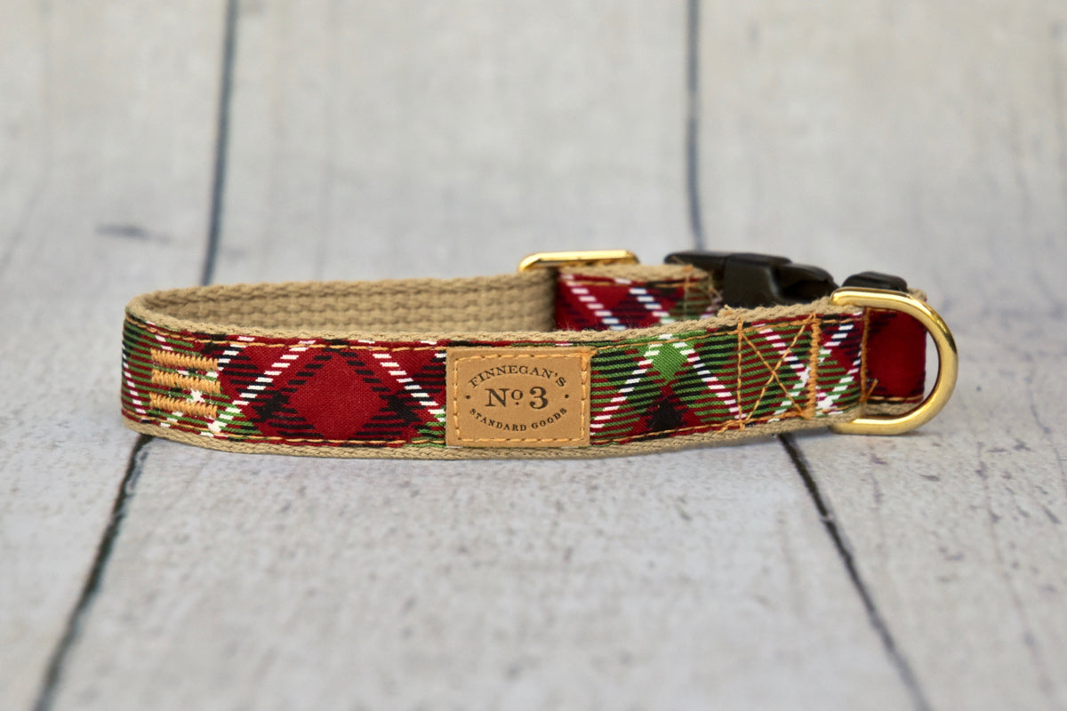 1" Holiday Tartan Collar