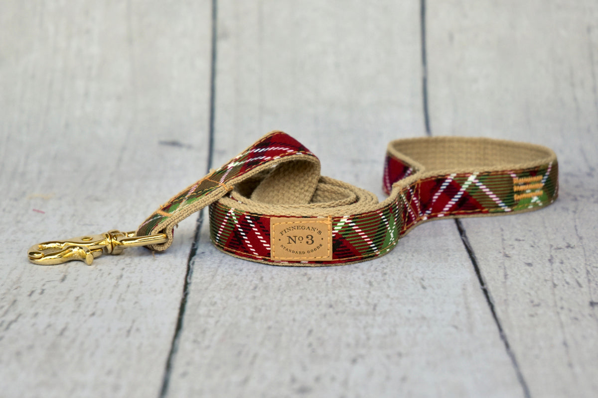 1” Holiday Tartan Lead