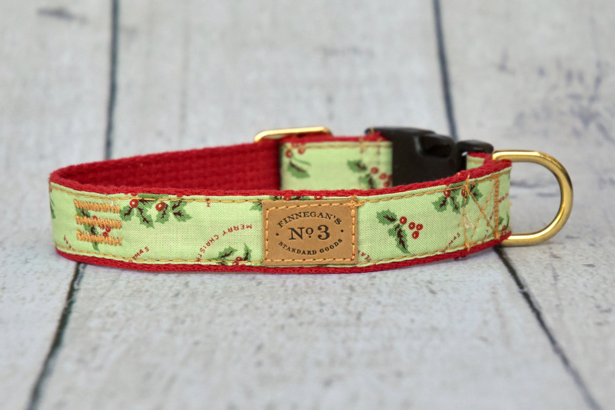 1" Mint Holly Collar