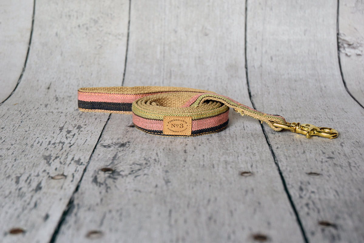 1” Mocha Pastel Stripe Lead