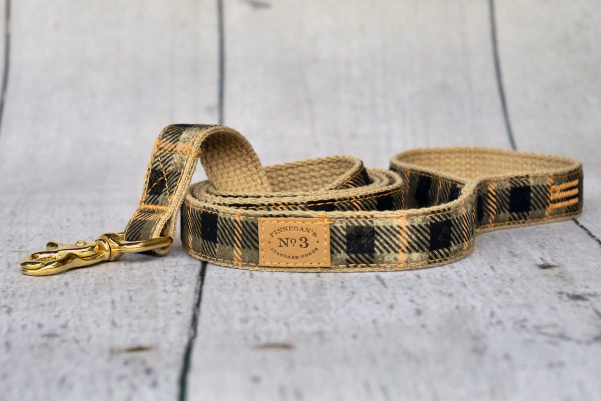 1” Pumpkin Plaid Lead