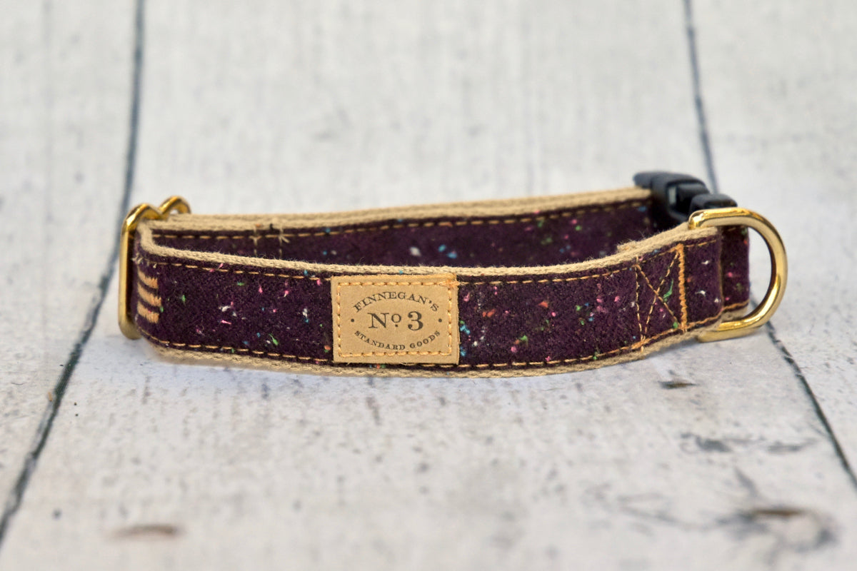 1" Wine Donegal Collar