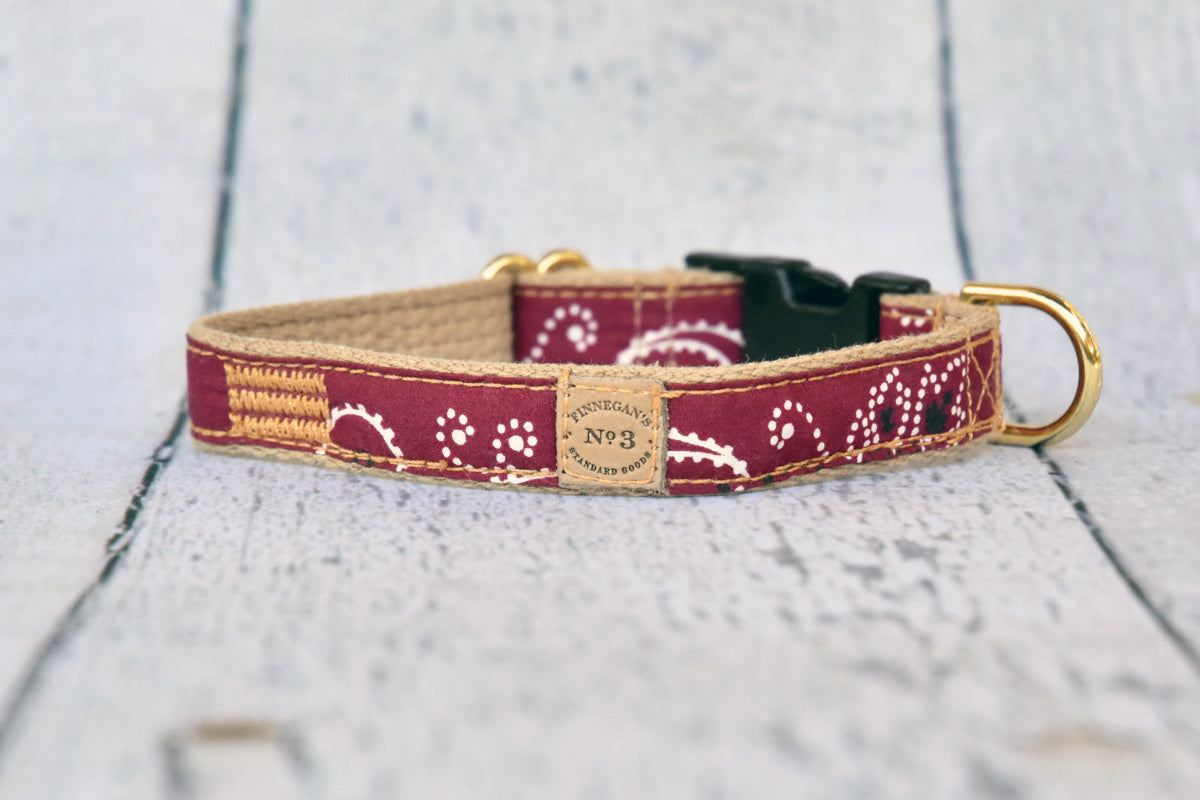 3/4" Brick Bandana Collar