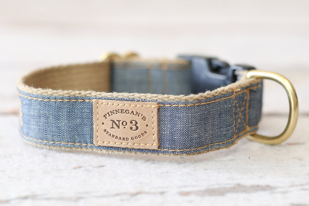 3/4" Chambray Collar