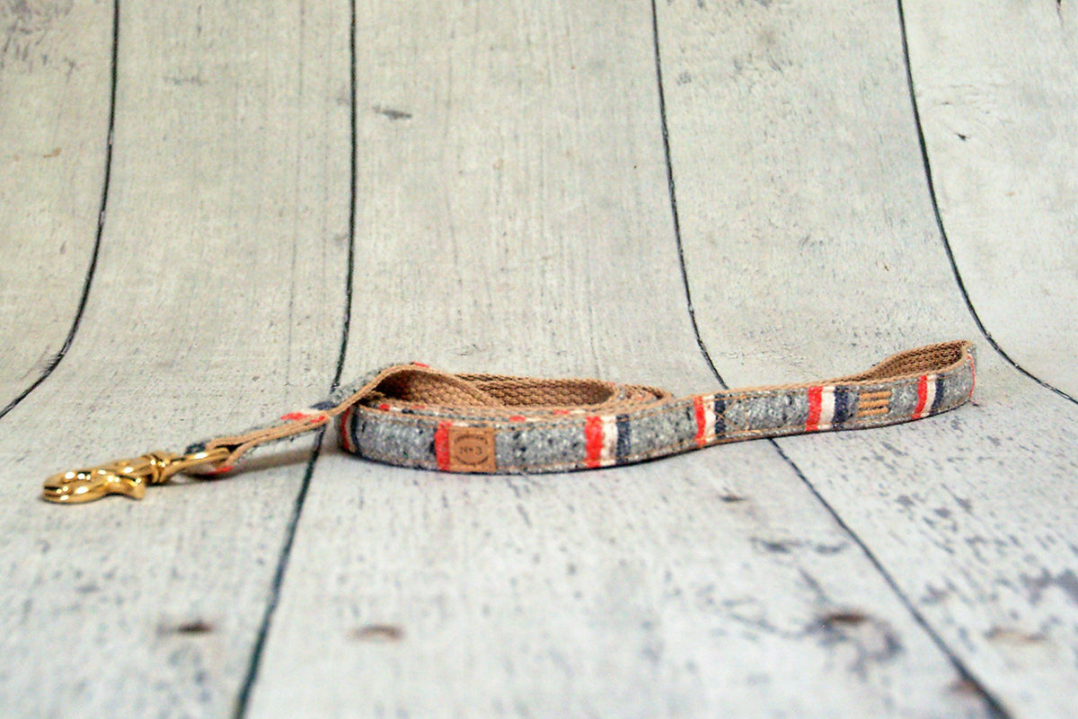 3/4" Heather Grey Stripe Lead