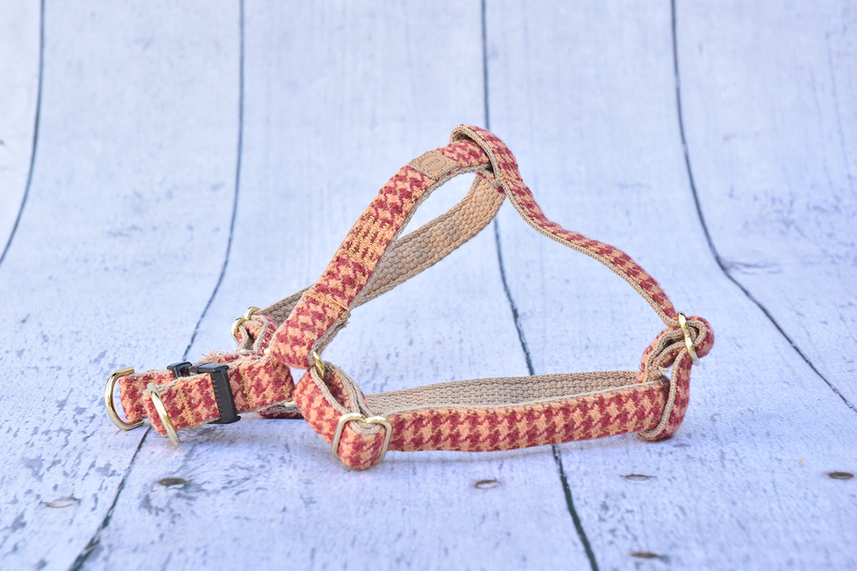 3/4″ Rosewood Houndstooth Harness
