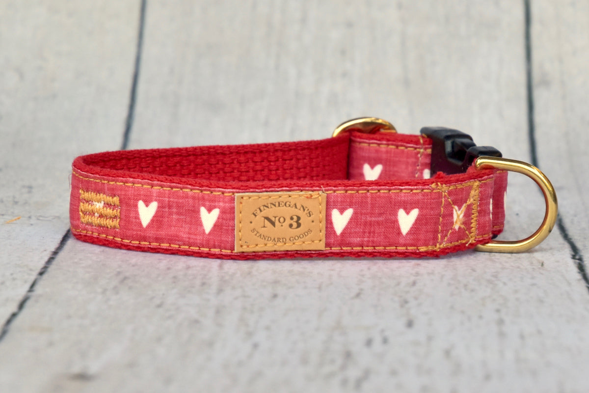 1" White Hearts Lead