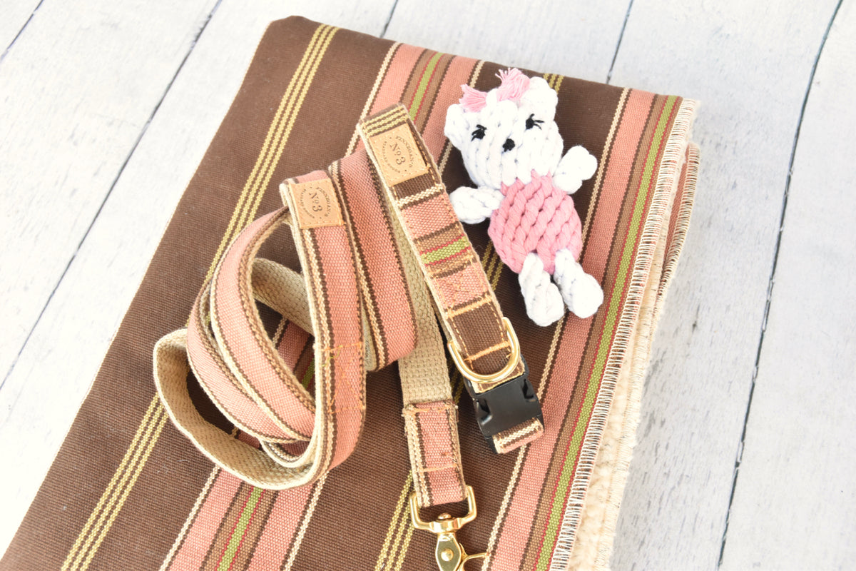Pink & Brown Cabanna Stripe Blanket