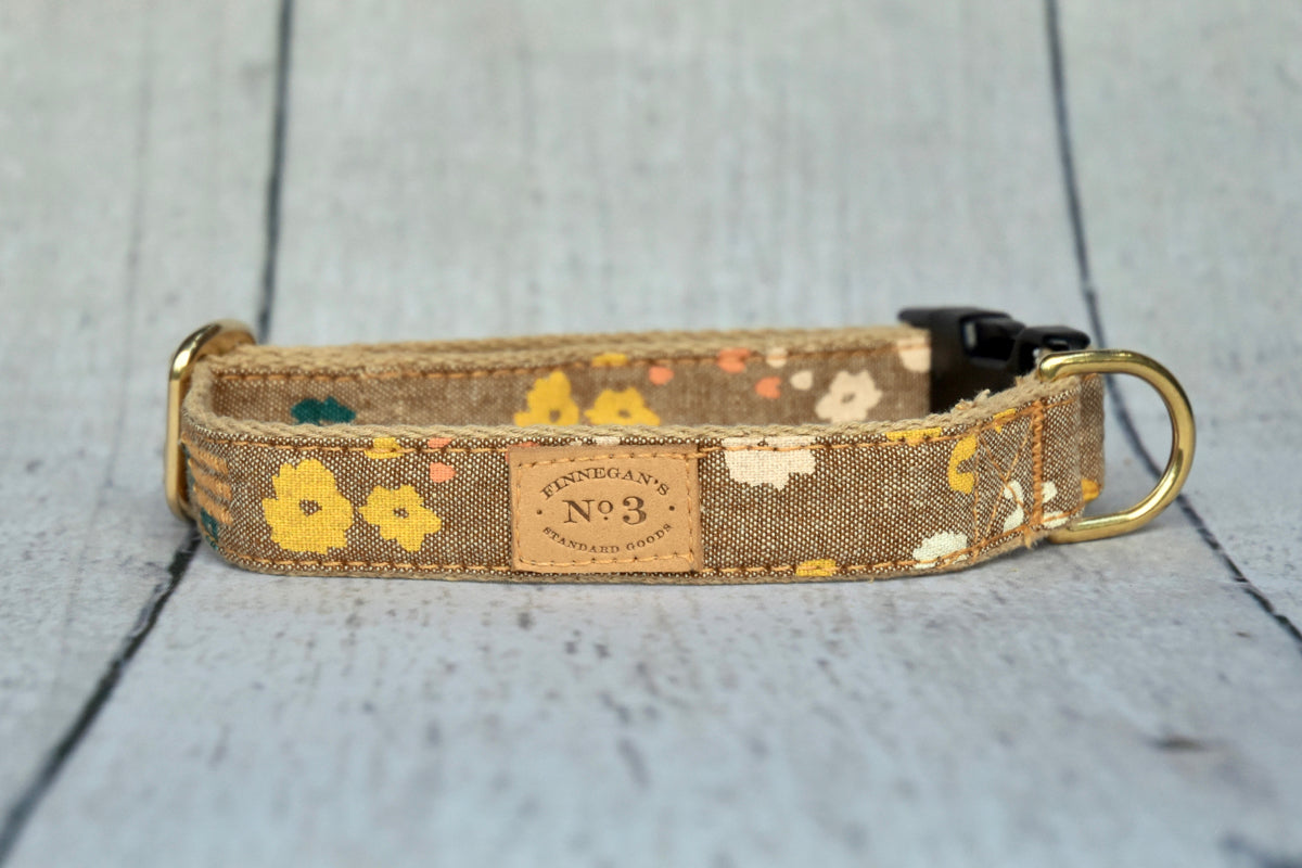 1" Flax Floral Lead