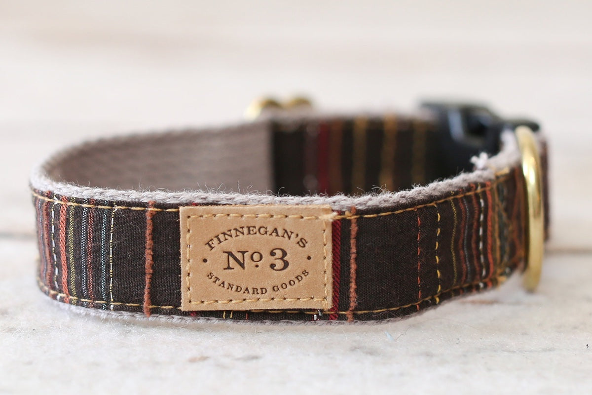 1" Cordovan Stripe Collar