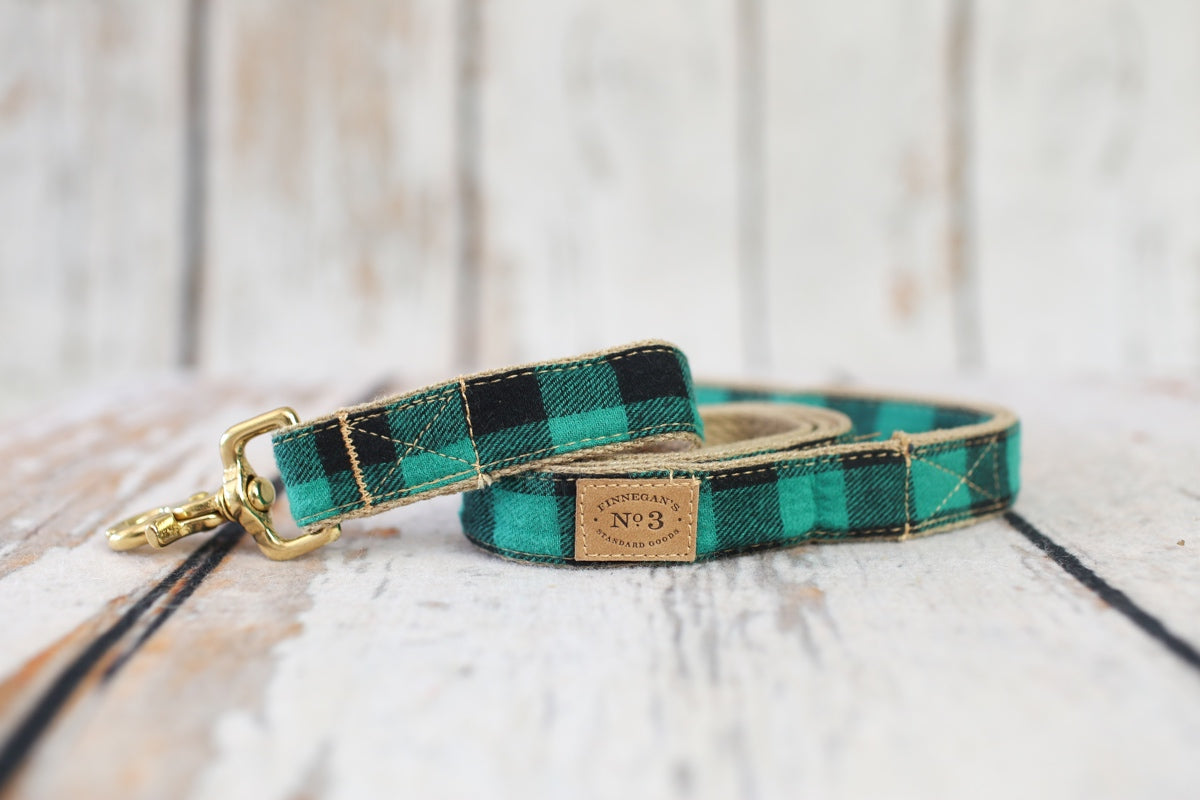 1” Green Buffalo Plaid Lead