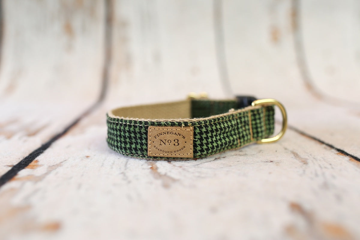 1" Luxe Houndstooth Collar