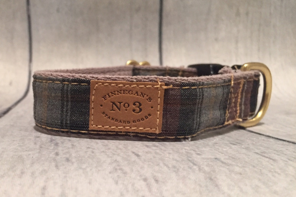 1" Sherlock Plaid Collar