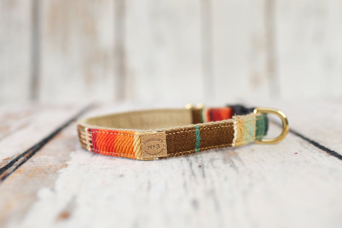 3/4" Sunset Serape Stripe Collar